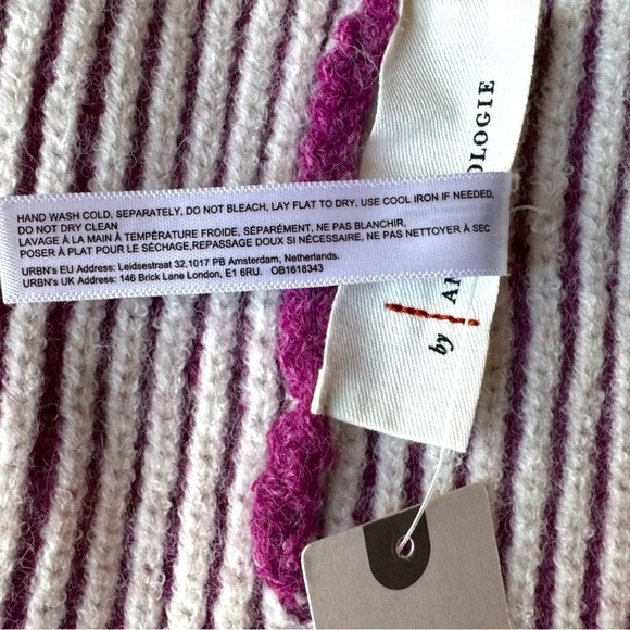 ANTHROPOLOGIE Ribbed Knit Beanie - Pink/Rose - OS NWT